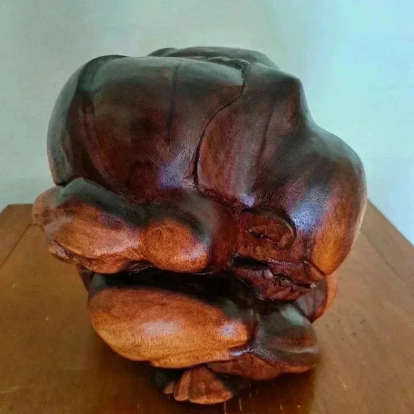 Wooden SCULPTURE HAND CARVED VINTAGE - Picture 3 of 7